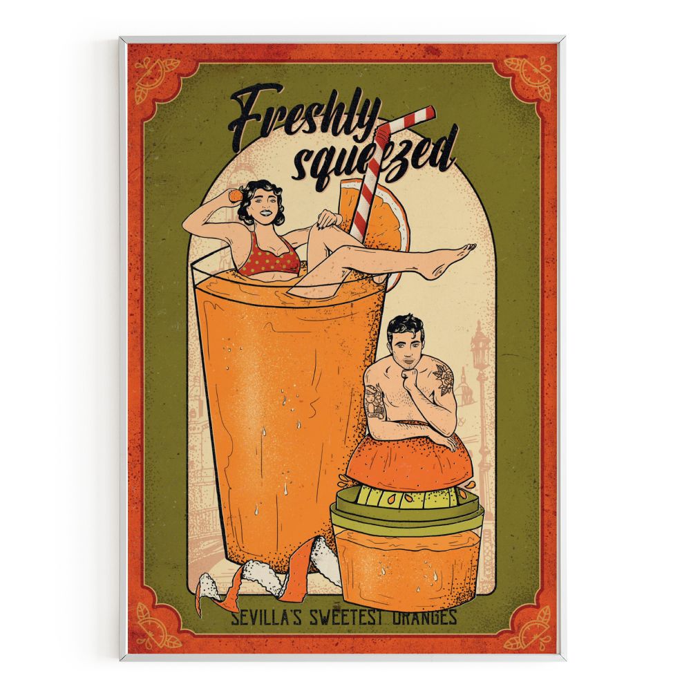 Lámina 'Pin-Ups Zumo de Naranja'
