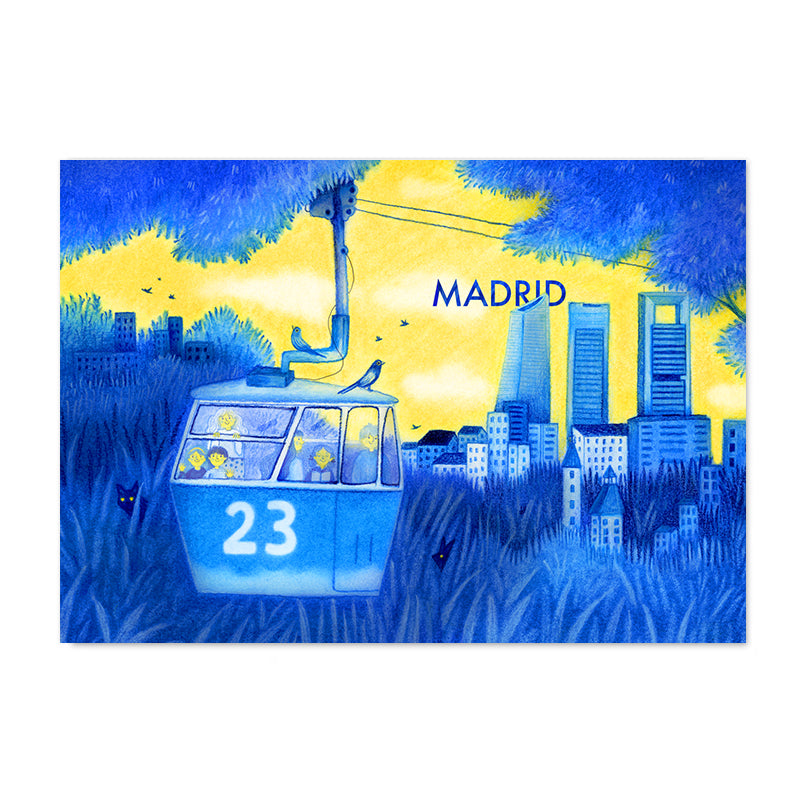 Postal Teleférico Madrid