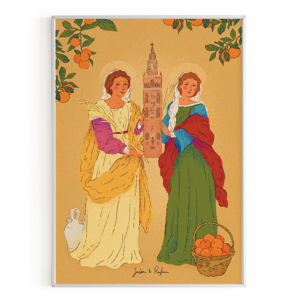 Lámina 'Justa y Rufina con Giralda'