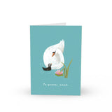 Tarjeta "Te quiero, mamá" Cisne