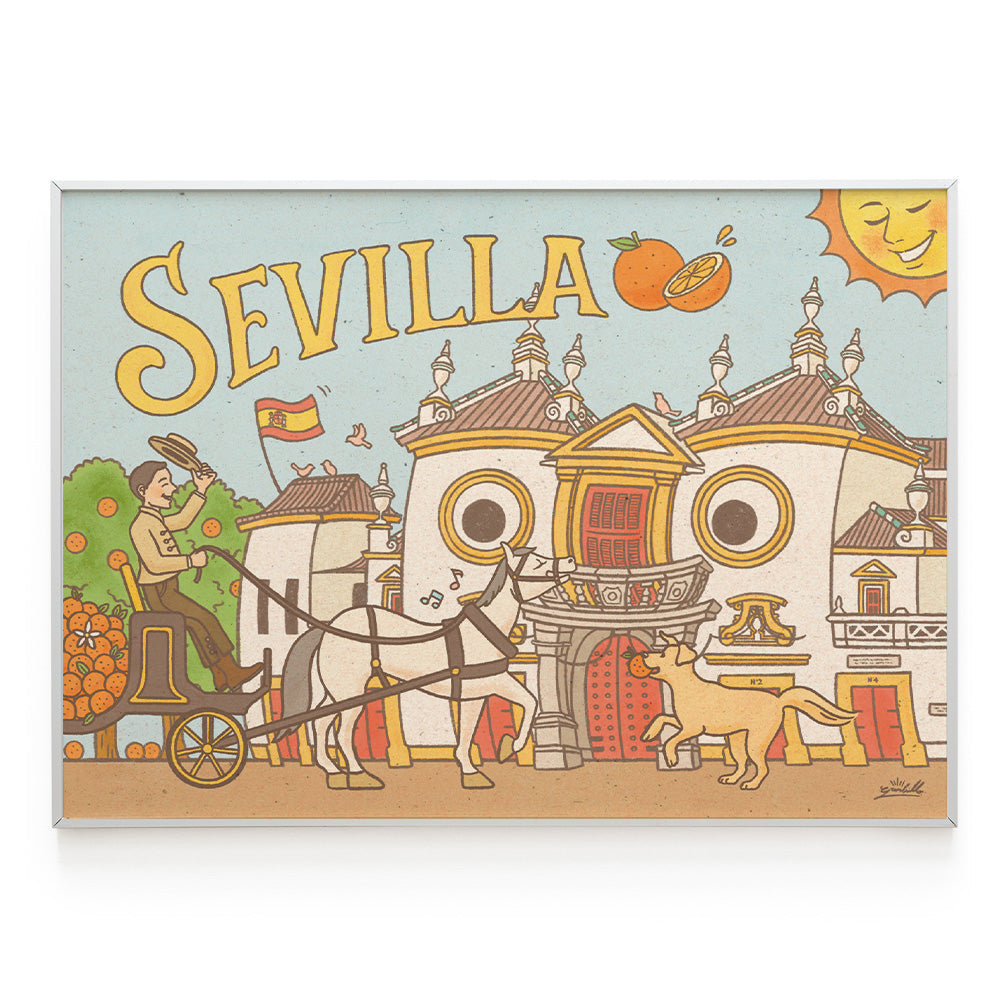 Lámina 'Plaza de toros de Sevilla'