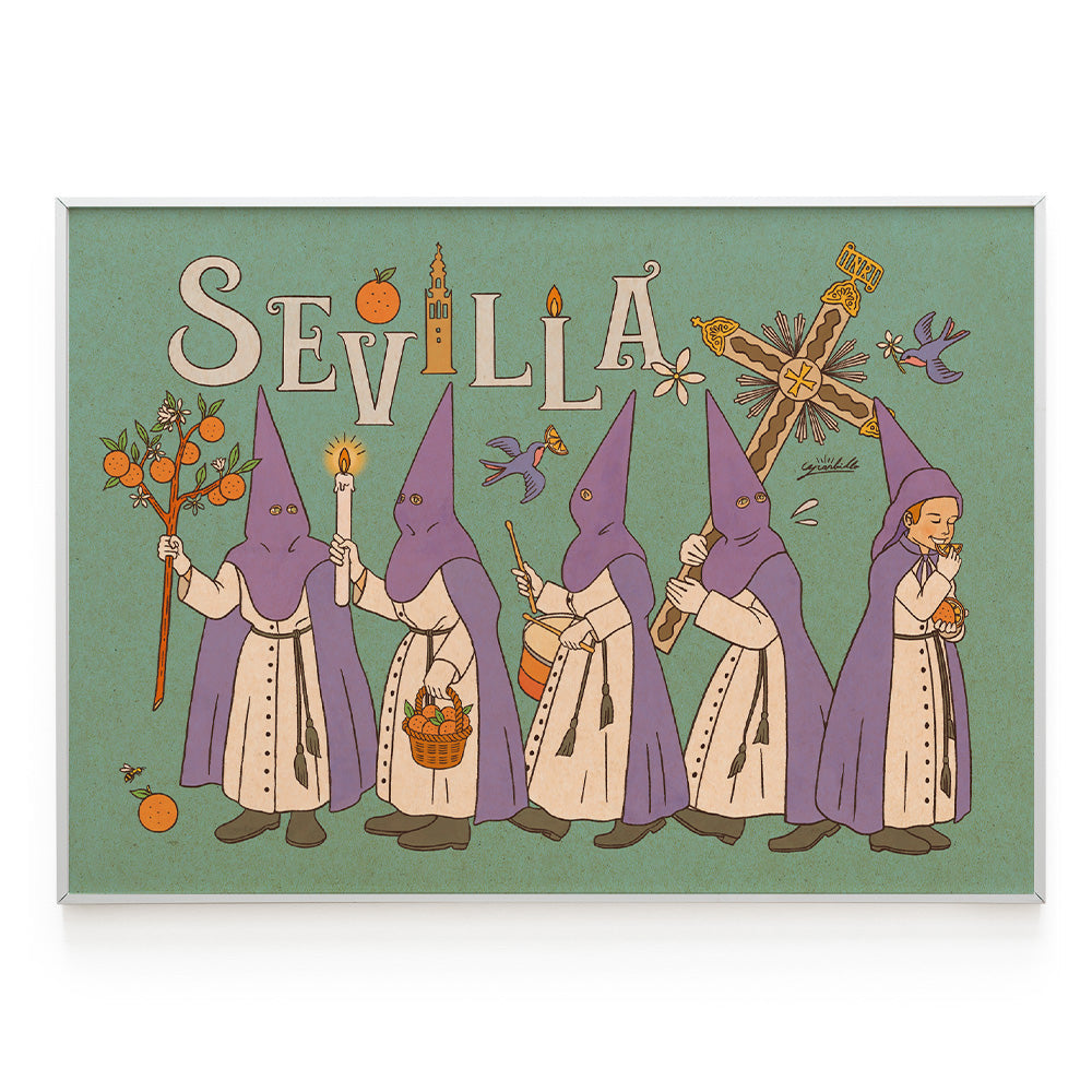 Lámina 'Nazarenos de Sevilla'