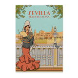 Sevillana en Plaza de España