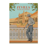 Sevillano en Plaza de España
