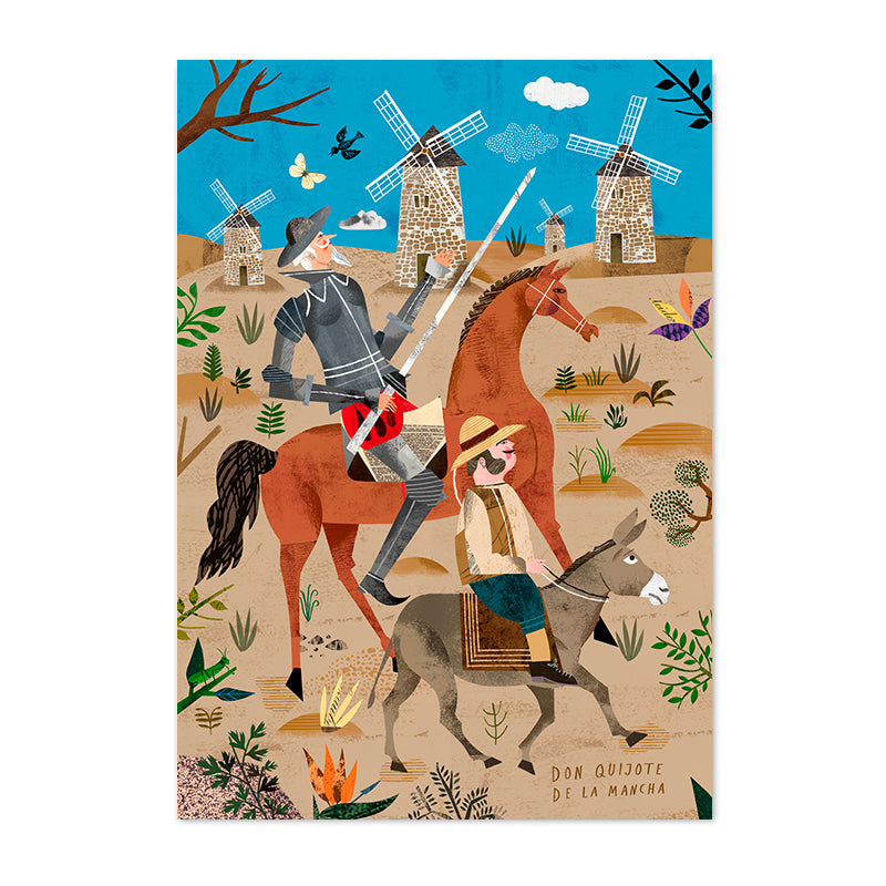 Postal 'Don Quijote de la Mancha'