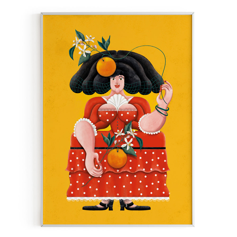 Lámina Menina Flamenca