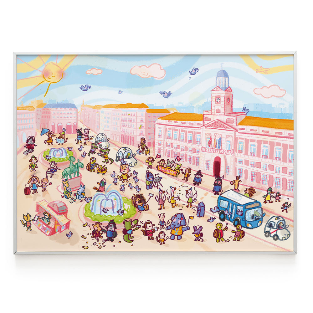 Lámina Animalitos en la Puerta del Sol