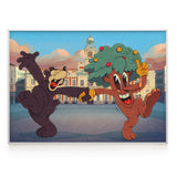 Lámina Oso y Madroño Cartoon