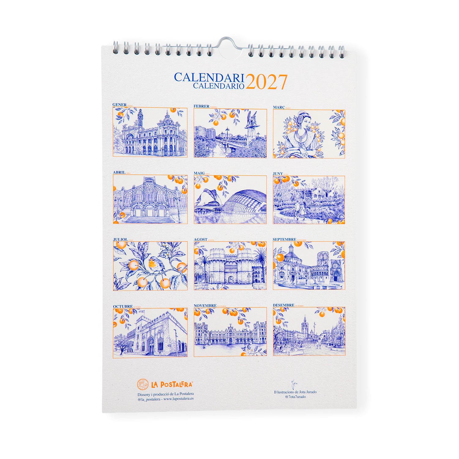 Calendario de pared: Valencia 2027