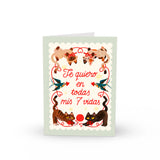 Tarjeta "Te quiero en todas mis 7 vidas"