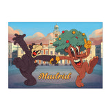 Postal Oso y Madroño Cartoon