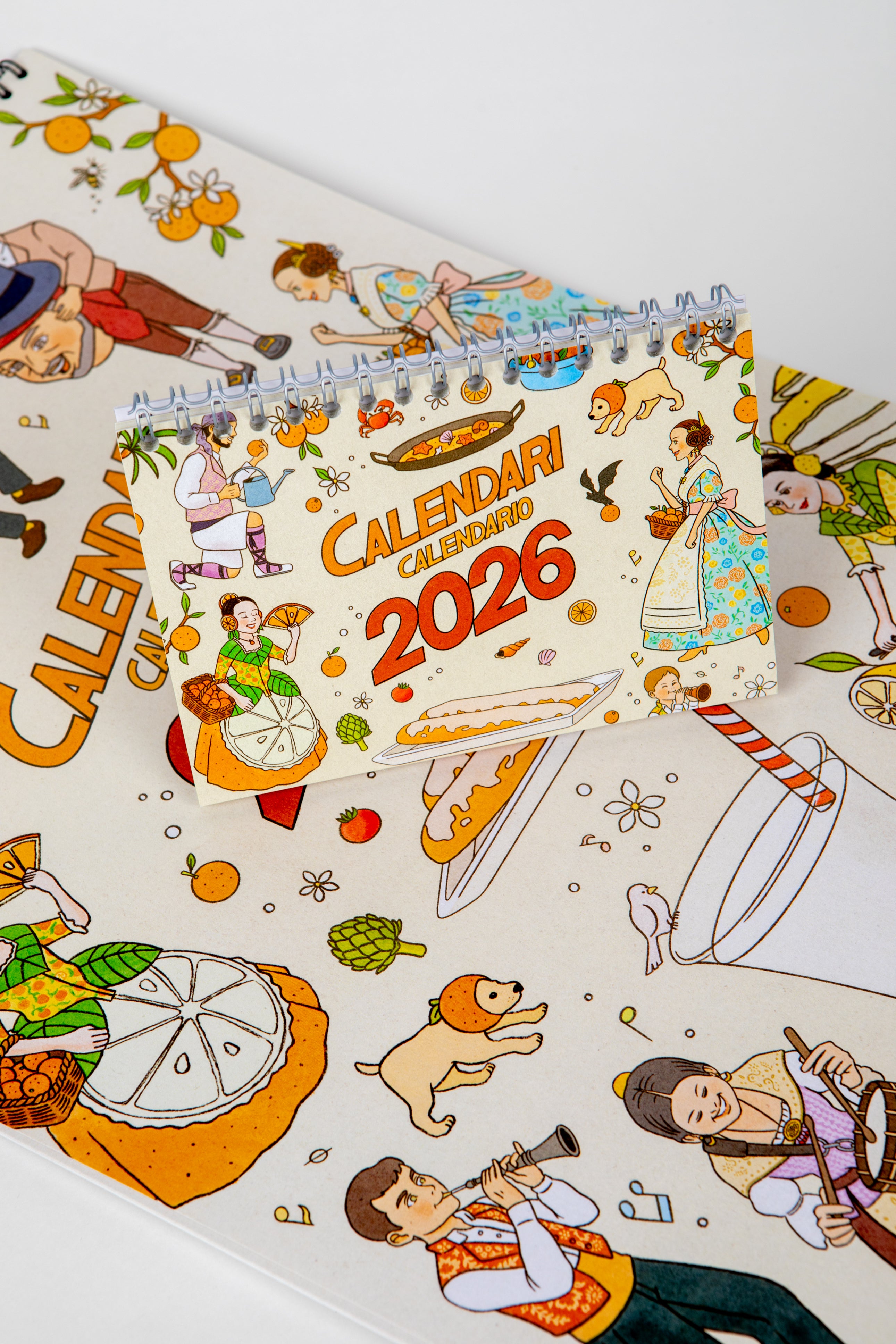 Calendario 2026 València sobremesa