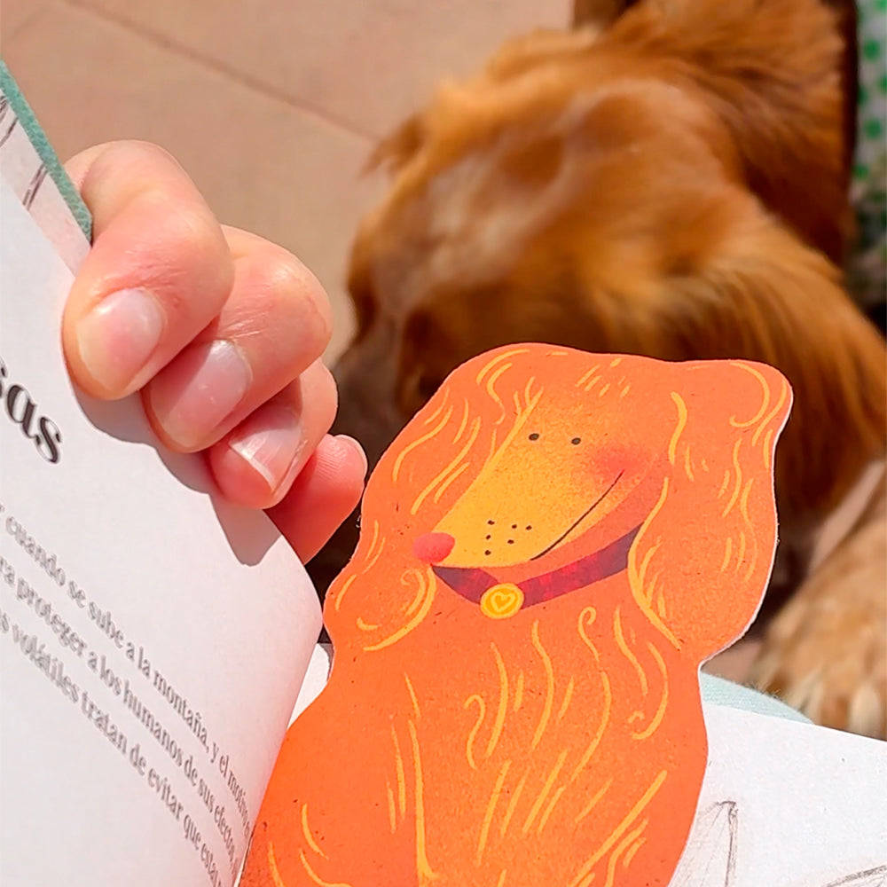 Marcapáginas 'Perro marrón'