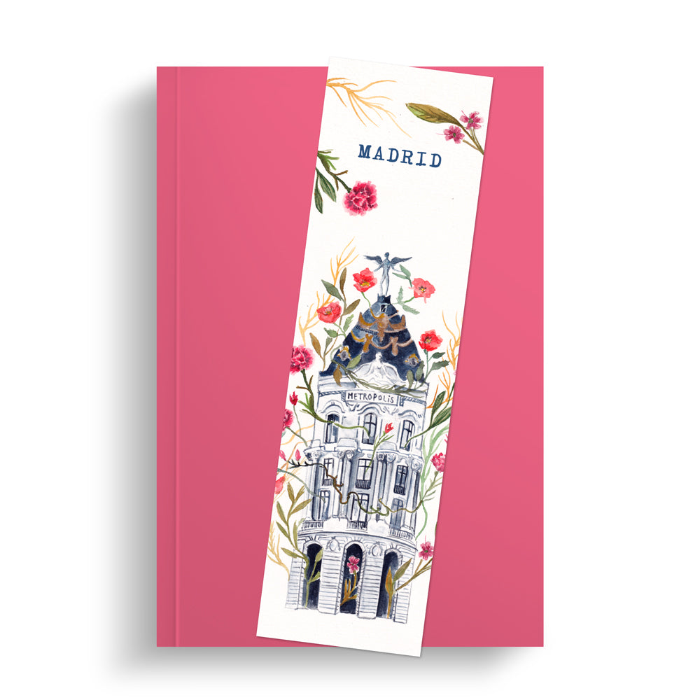 Marcapáginas 'Metrópolis con flores'
