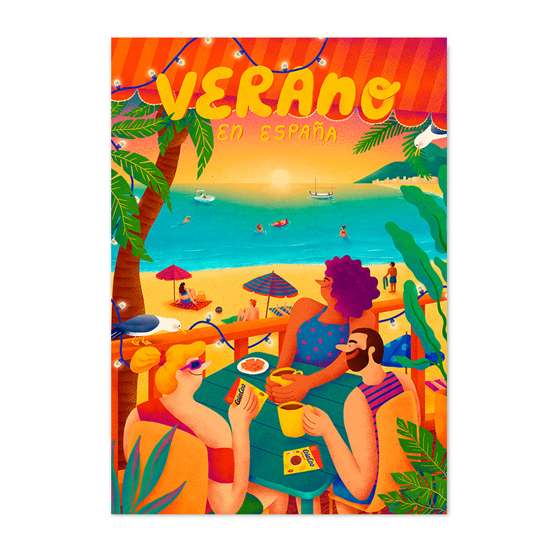 Postal 'Verano en España' (Playa)
