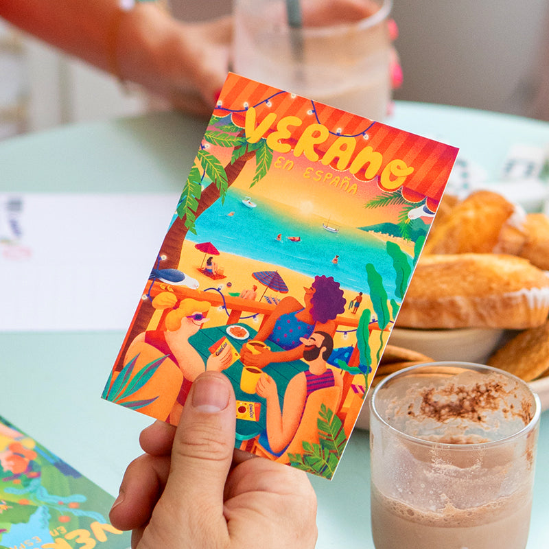 Postal 'Verano en España' (Playa)