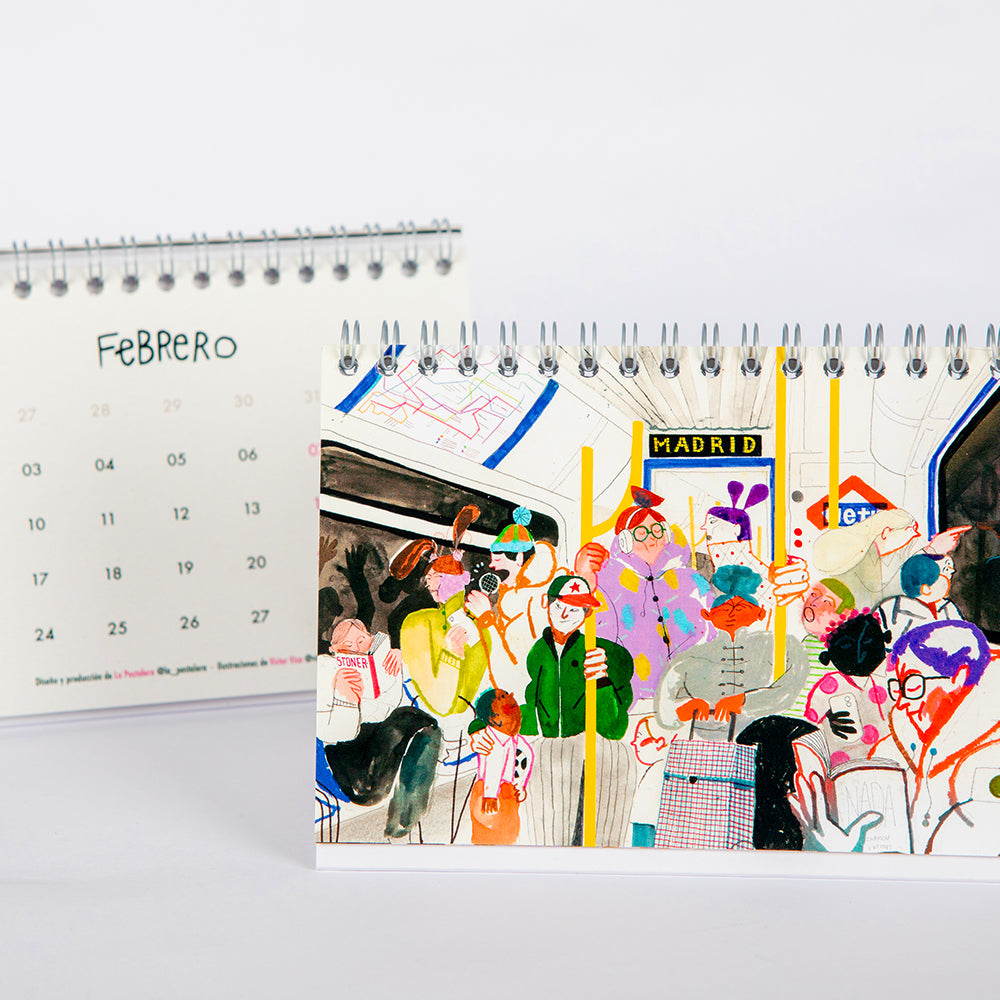 Calendario 2026 Madrid sobremesa