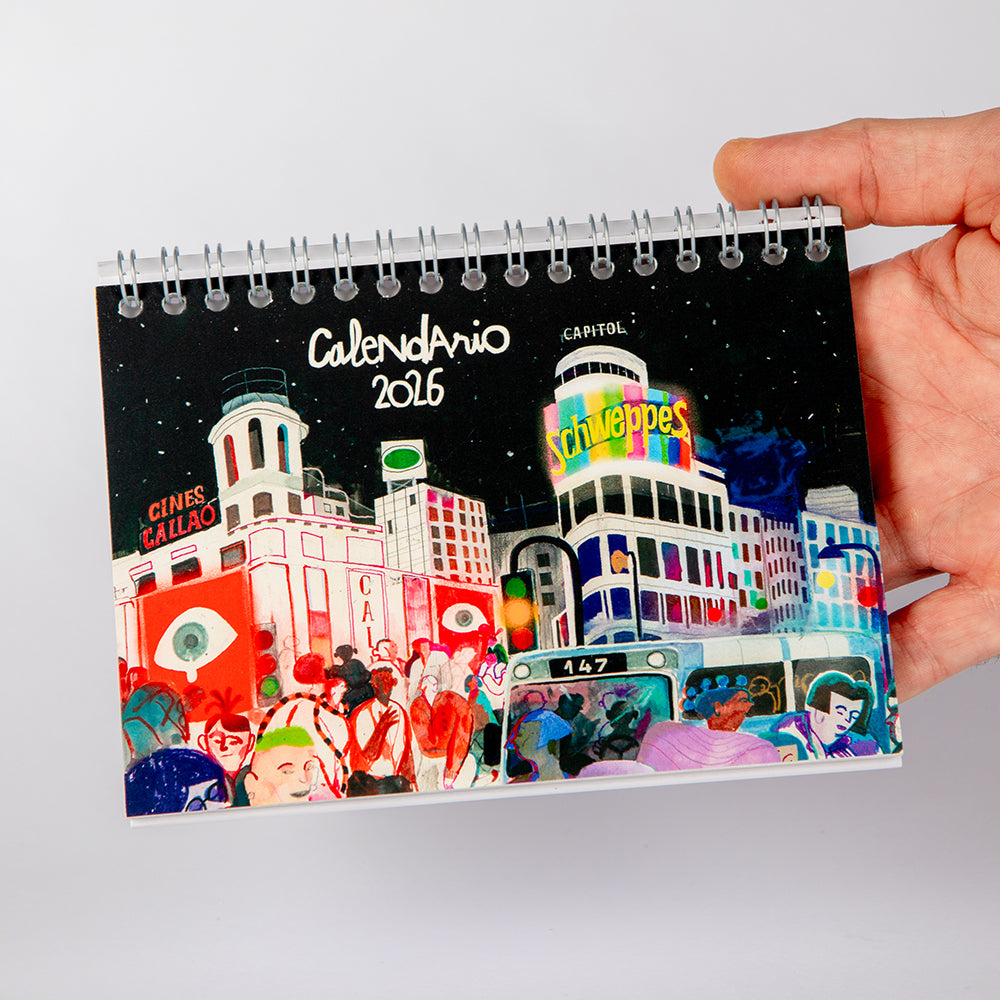 Calendario 2026 Madrid sobremesa