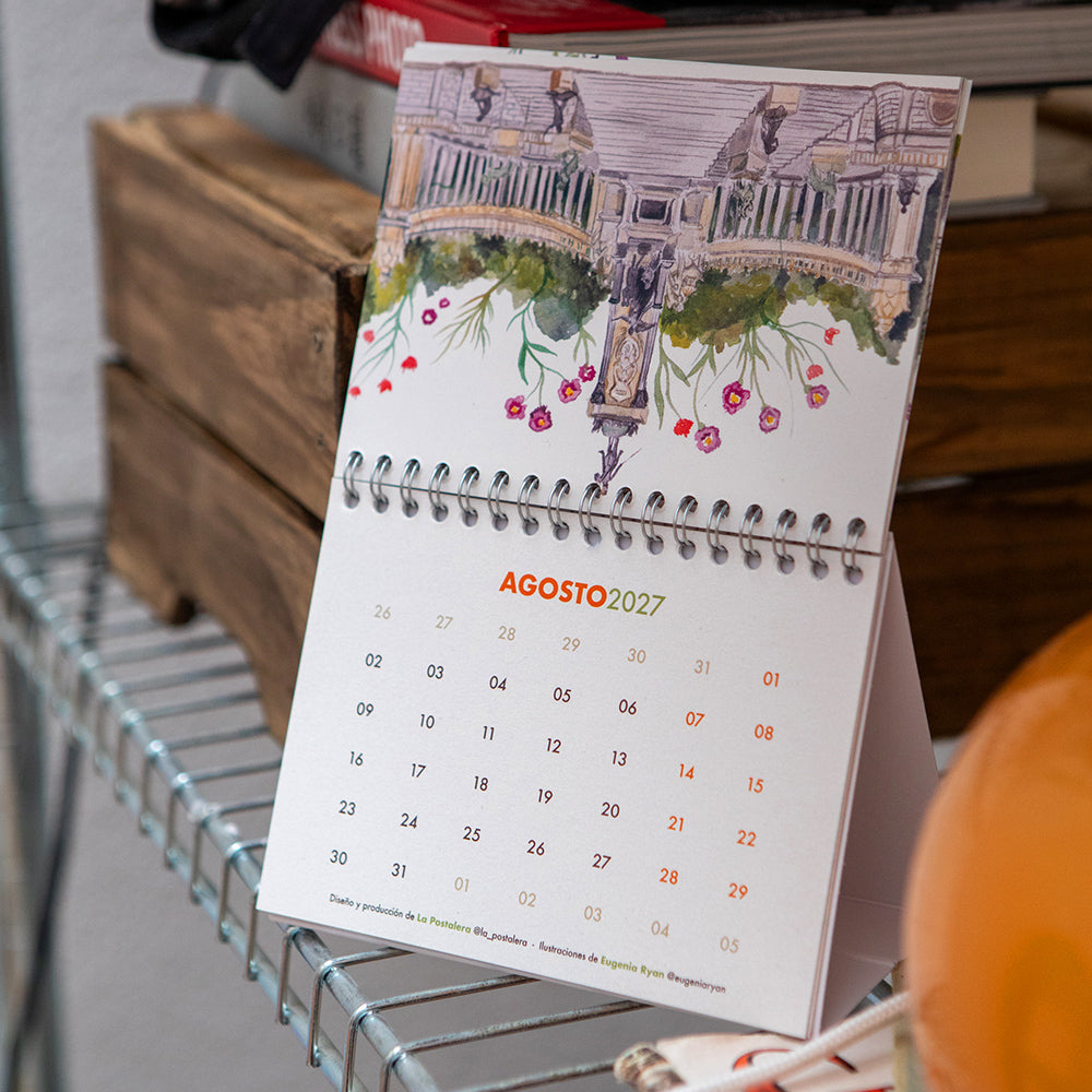 Calendario Sobremesa 2027: Madrid