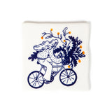Mini-azulejo Chica en bici