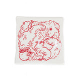 Mini-azulejo Perro con naranjas