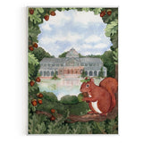 Palacio de Cristal con ardilla