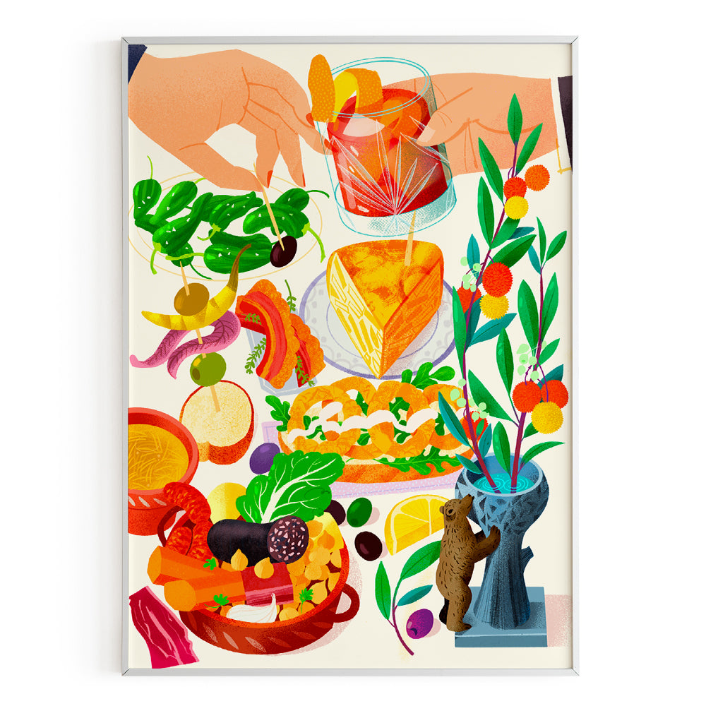 Lámina Gastronomía madrileña