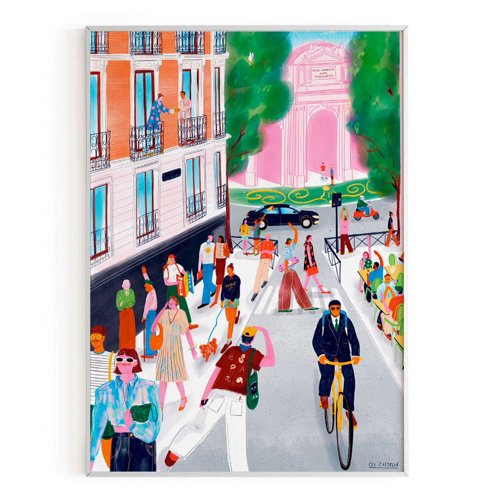 Lámina Vistas a la Puerta de Alcalá