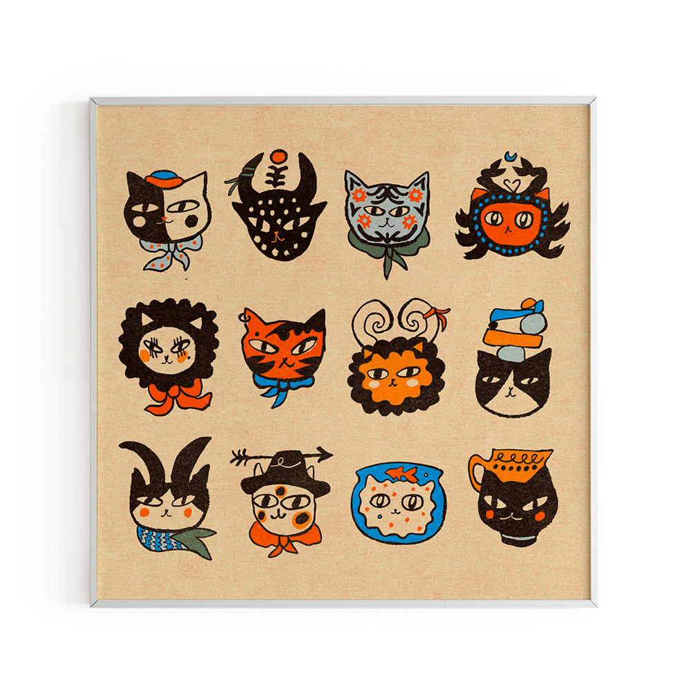 Lámina 'Gatos & Horóscopo'