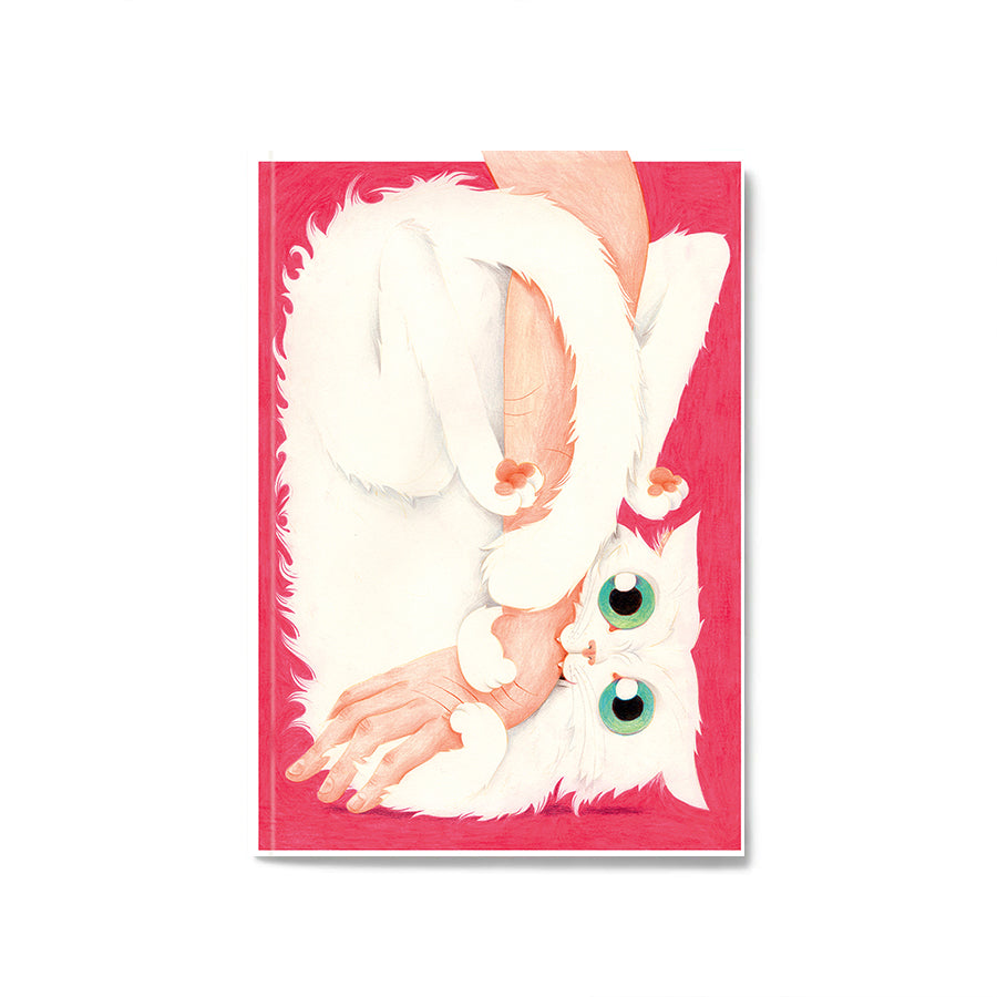 Cuadernito gato blanco x JD Morales