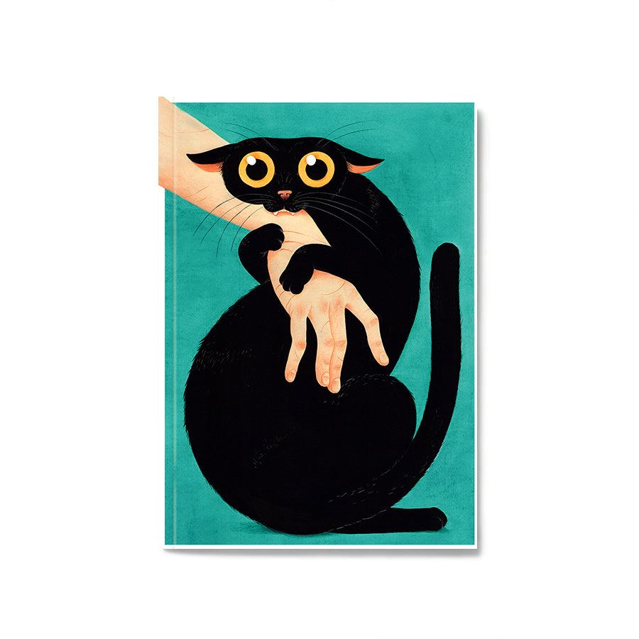 Cuadernito gato negro x JD Morales