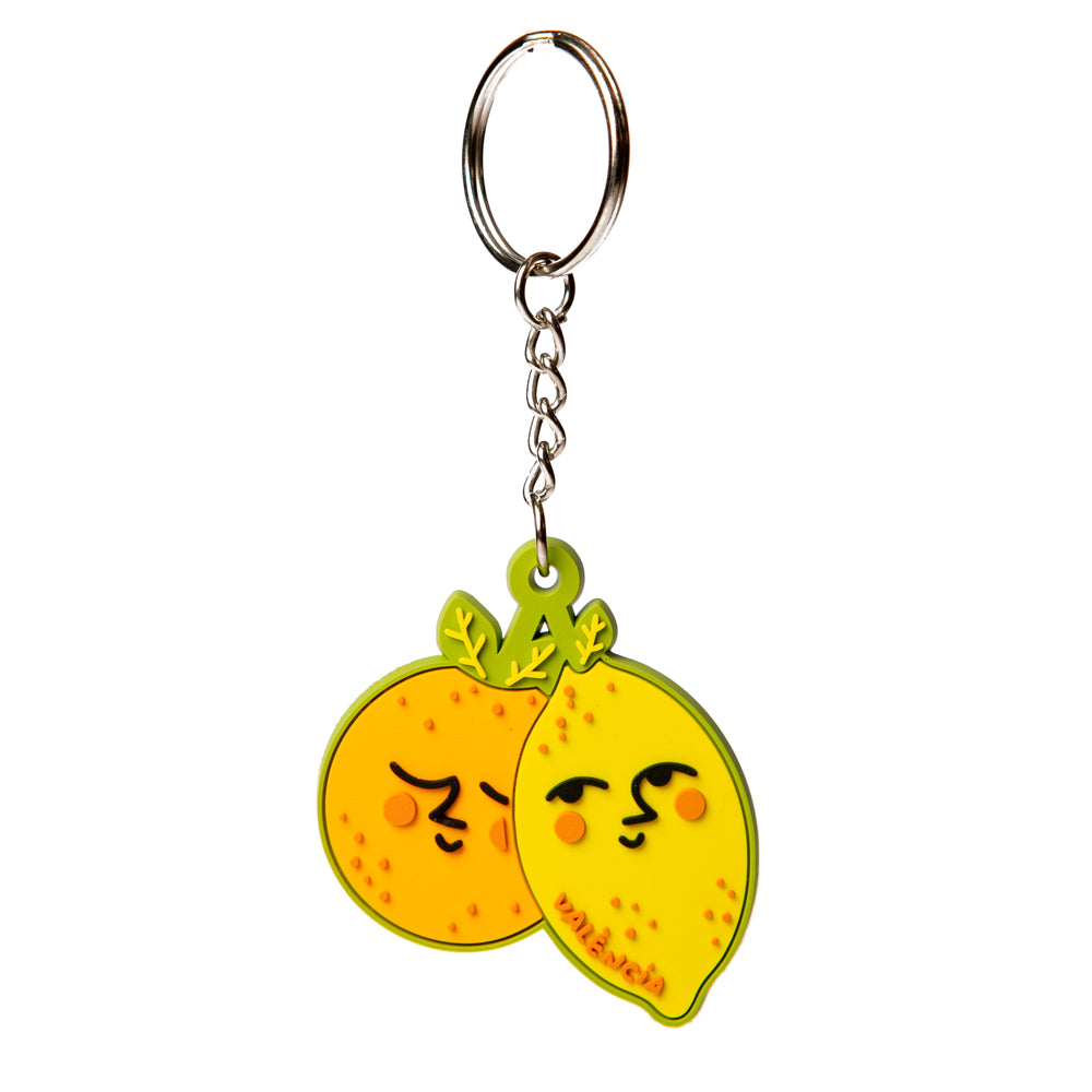 Llavero naranja y limón
