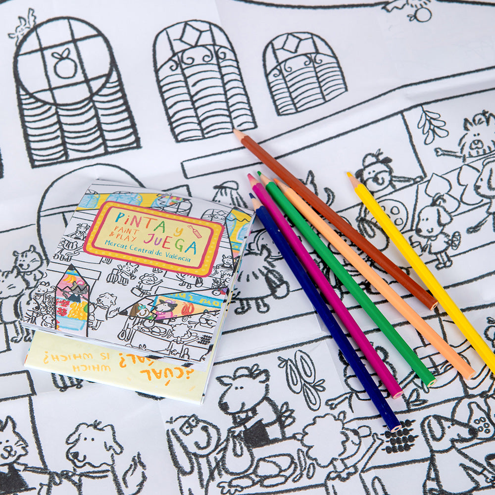 Mapa infantil 'Pinta y juega con el Mercat Central'
