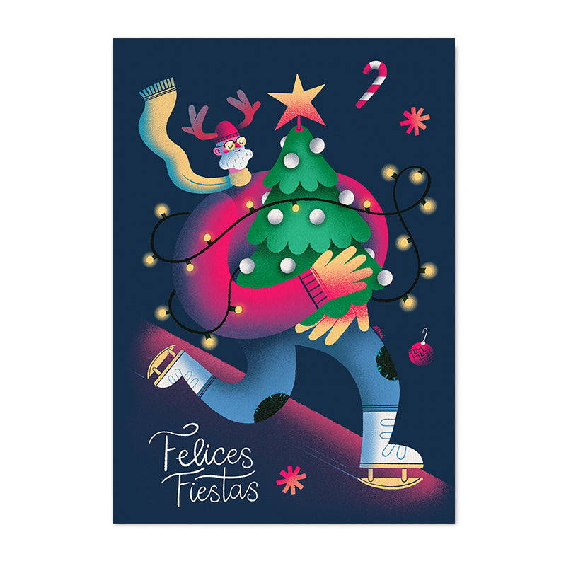 Papá Noel patinador