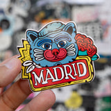 Pegatina Gato chulapo x Asís Percales