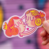 Pegatina Falleras enamoradas