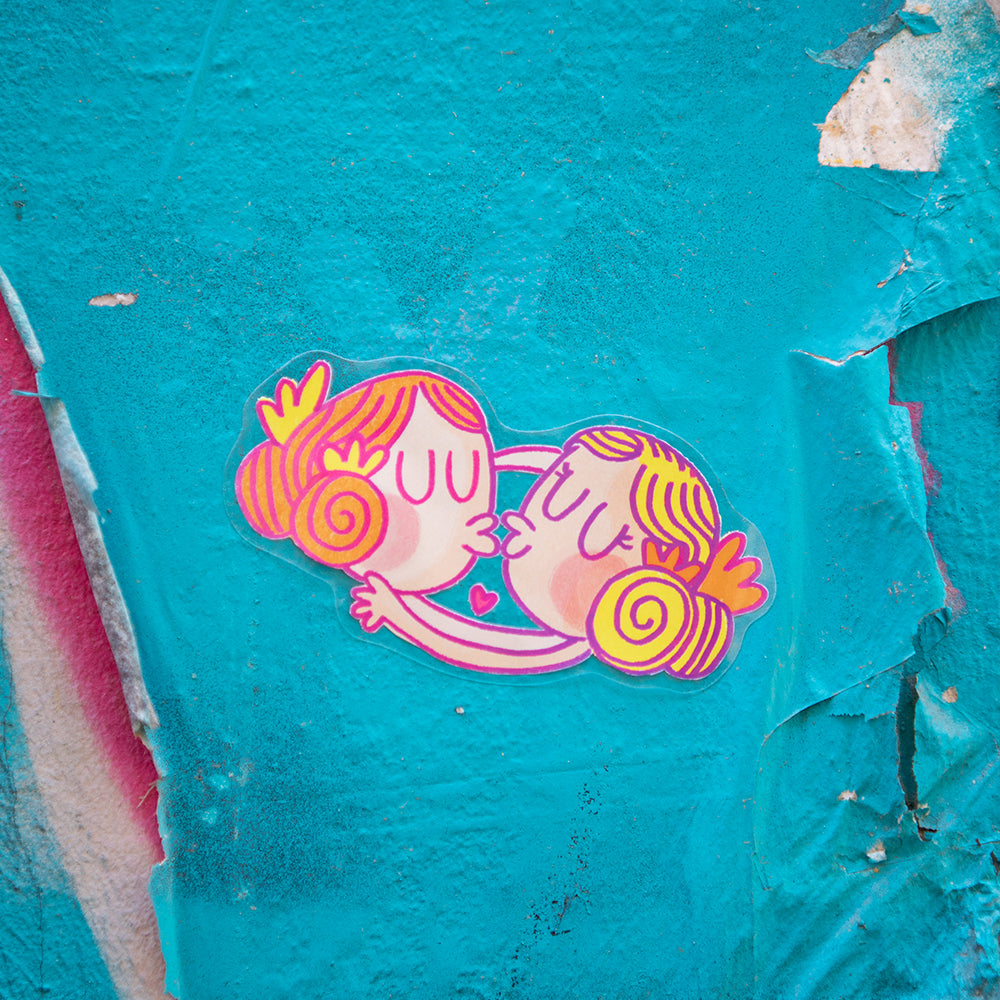 Pegatina Falleras enamoradas