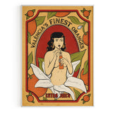 Chica Pin Up con naranjas