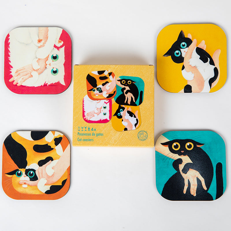 Posavasos Gatos Mordedores