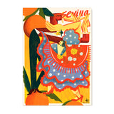 Postal Pareja de Flamencos