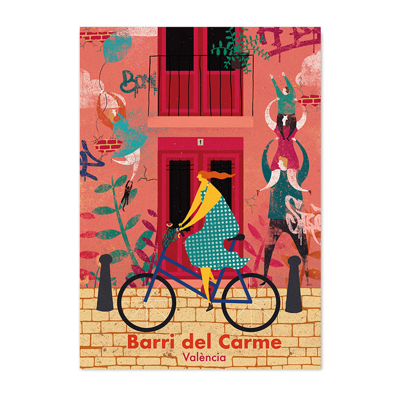 Chica en barrio del Carmen