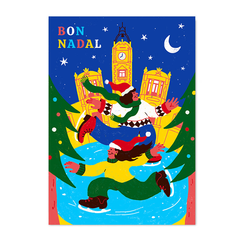 Plaça de l'Ajuntament de València en Nadal