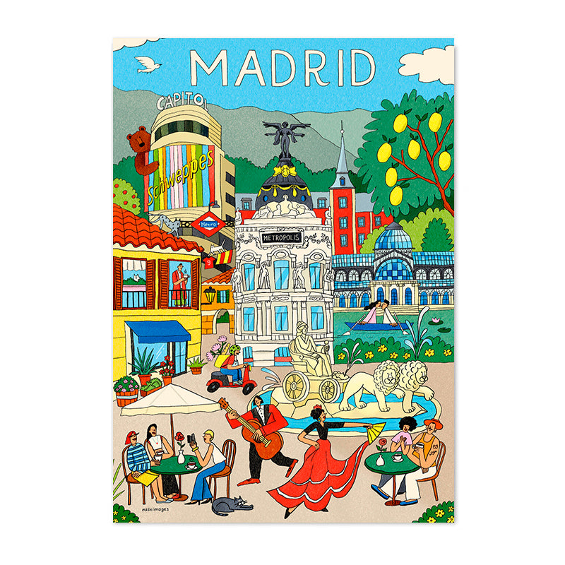Postal 'Ambiente de Madrid'