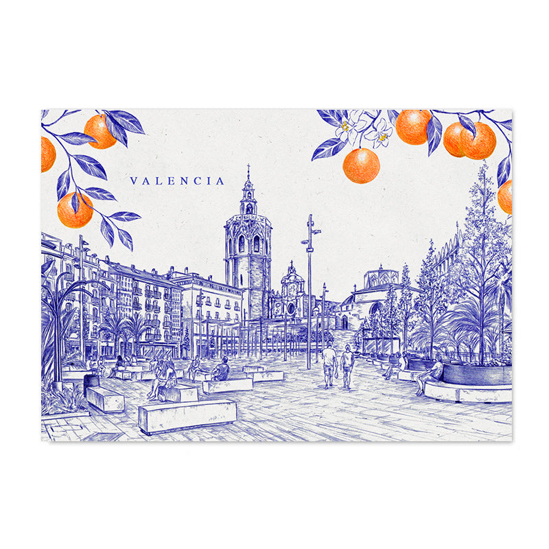 Postal 'Plaza de la Reina'