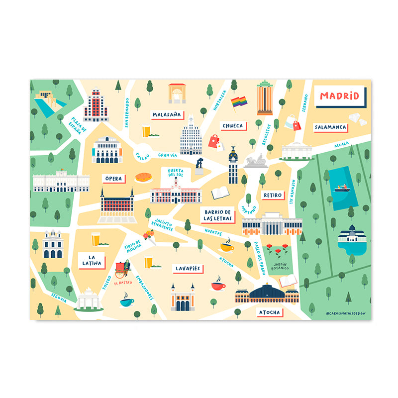Mapa Madrid centro