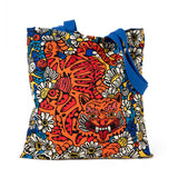 Tote bag tigre con flores
