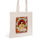 Tote bag chica pin up con naranjas
