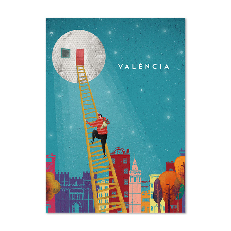 Hombre subiendo a la luna