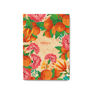 Libreta Naranjas y Flores