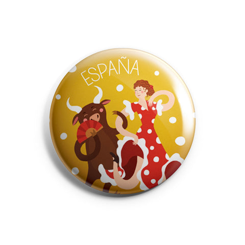 Imán flamenca con toro